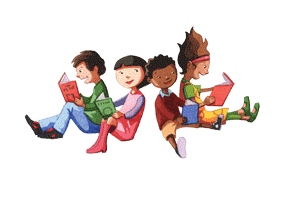 kids reading image